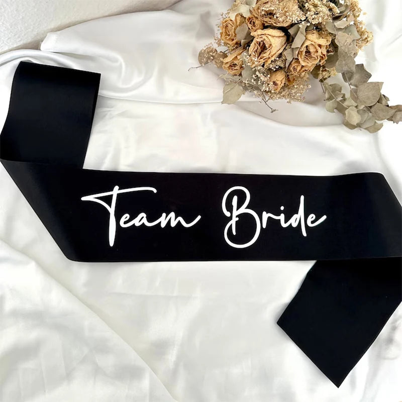 Elegant Satin Bachelorette Party Sash