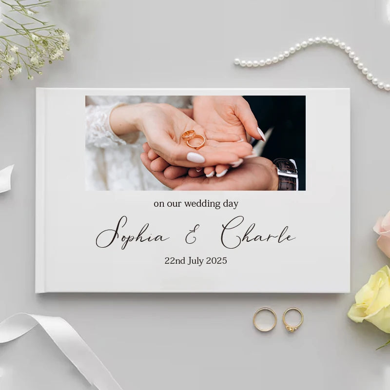 Personalized Photo Wedding Guest Book