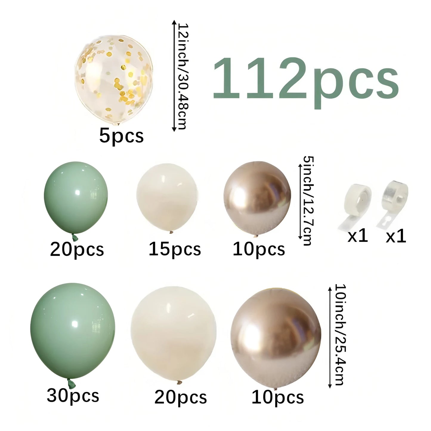 Sage Green Balloon Garland Kit