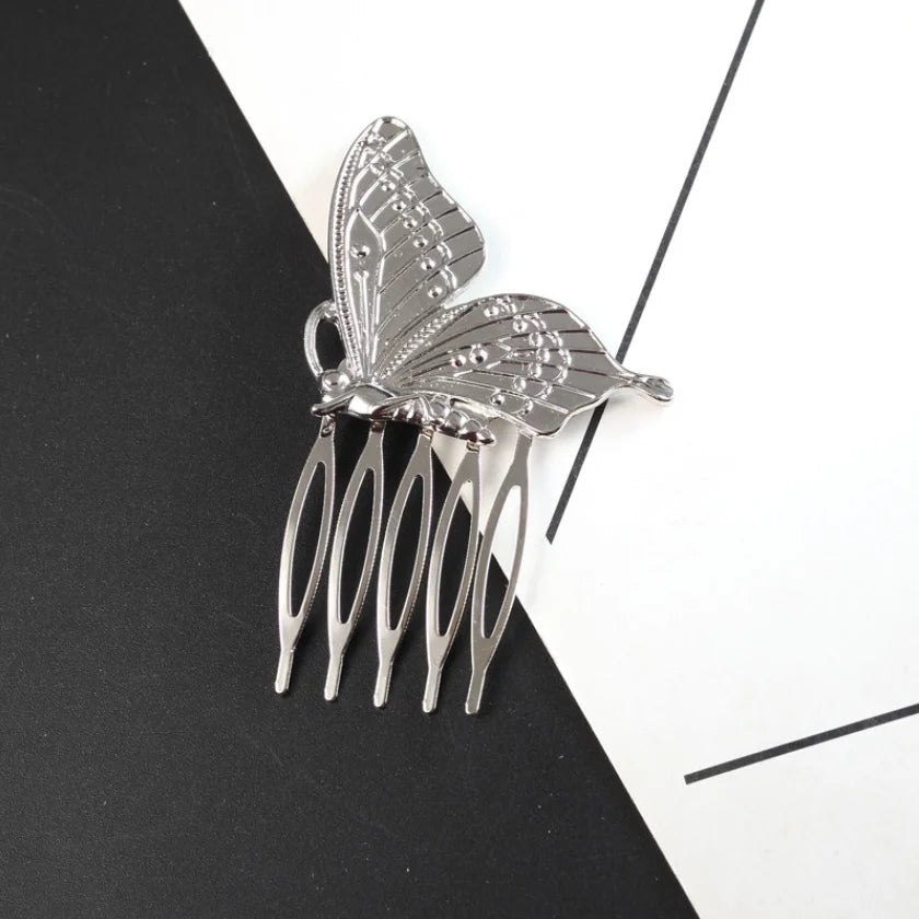 "Daphne" Botanical Bridal Hair Comb (Leaf & Butterfly Styles)