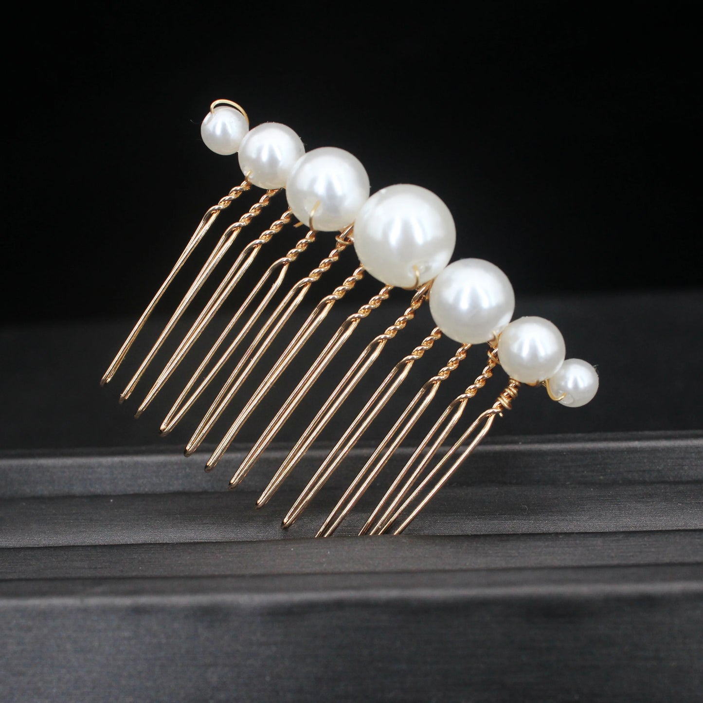 "Daphne" Botanical Bridal Hair Comb (Leaf & Butterfly Styles)