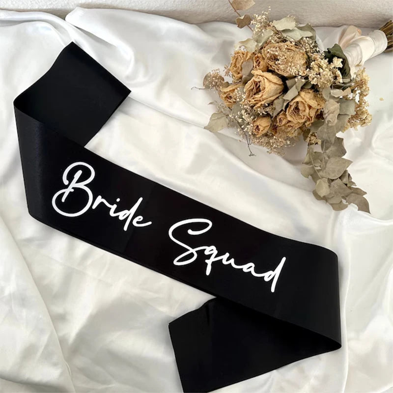 Elegant Satin Bachelorette Party Sash