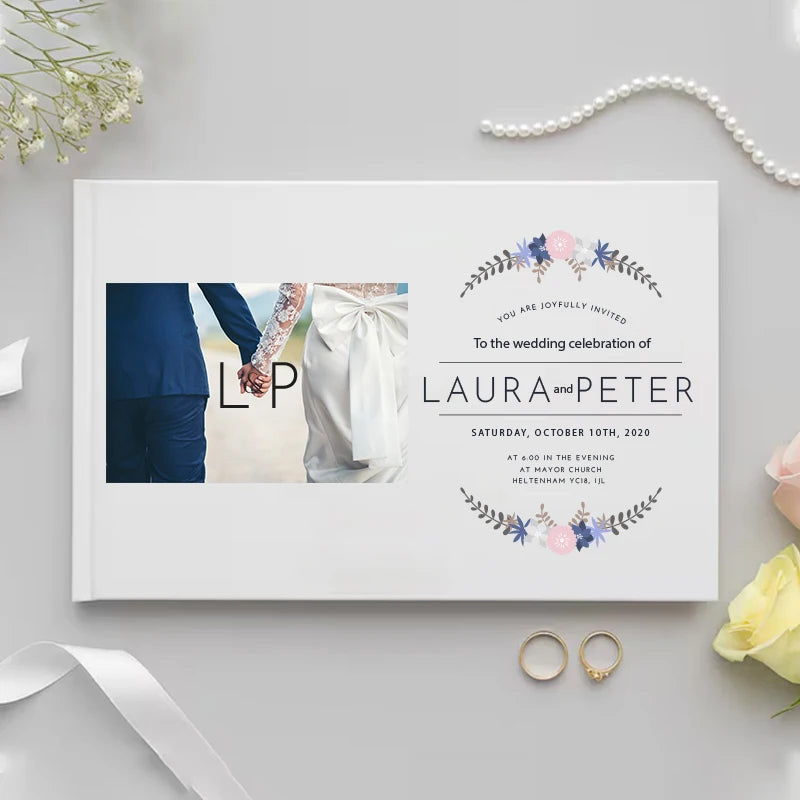 Personalized Photo Wedding Guest Book