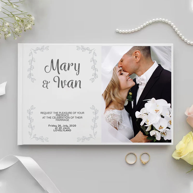 Personalized Photo Wedding Guest Book
