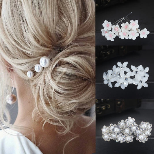 Bridal & Bridesmaid Hair Pins | Pearl, Crystal & Floral Wedding Accessories