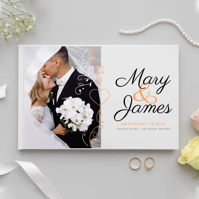 Personalized Photo Wedding Guest Book