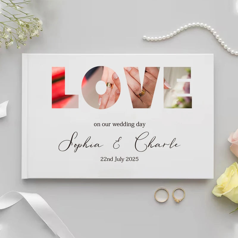 Personalized Photo Wedding Guest Book