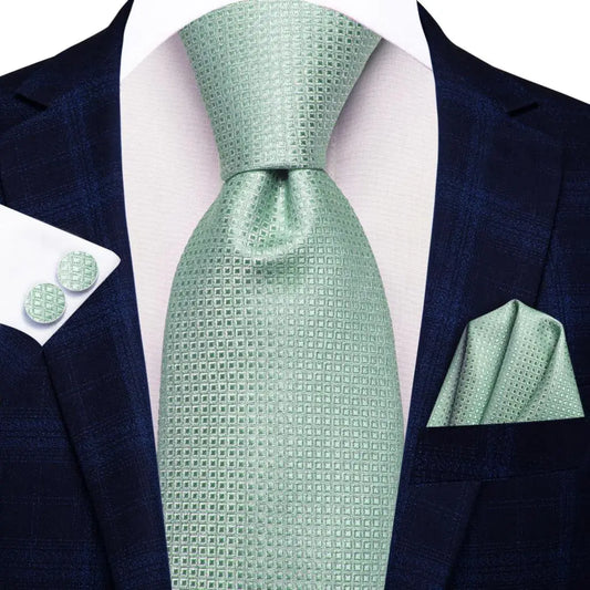 Classic Solid Color Silk Wedding Tie Set | 30+ Colors