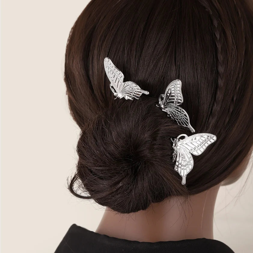 "Daphne" Botanical Bridal Hair Comb (Leaf & Butterfly Styles)