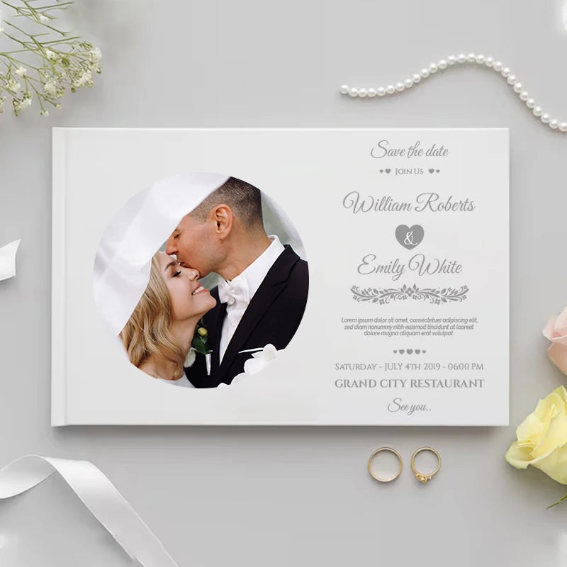 Personalized Photo Wedding Guest Book