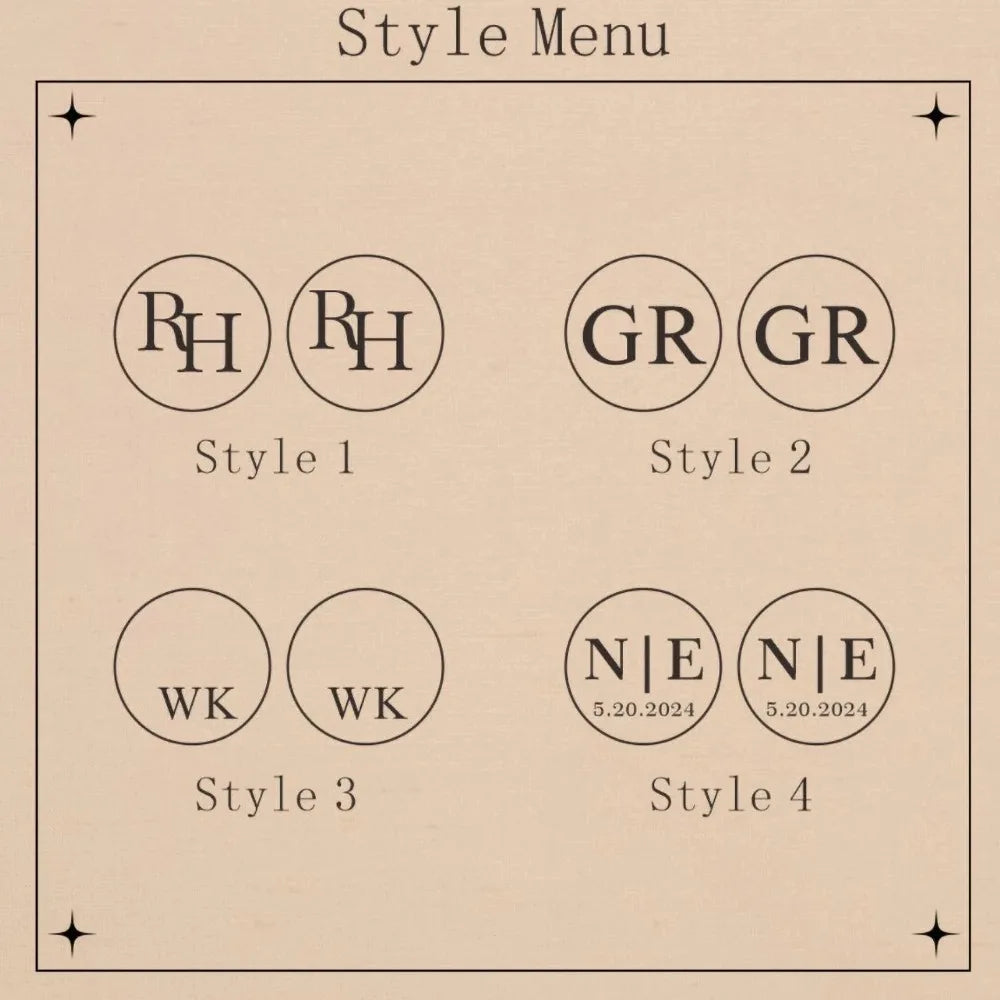 Personalized Round Wedding Cufflinks | Custom Initial & Date Gift for Groom, Groomsmen