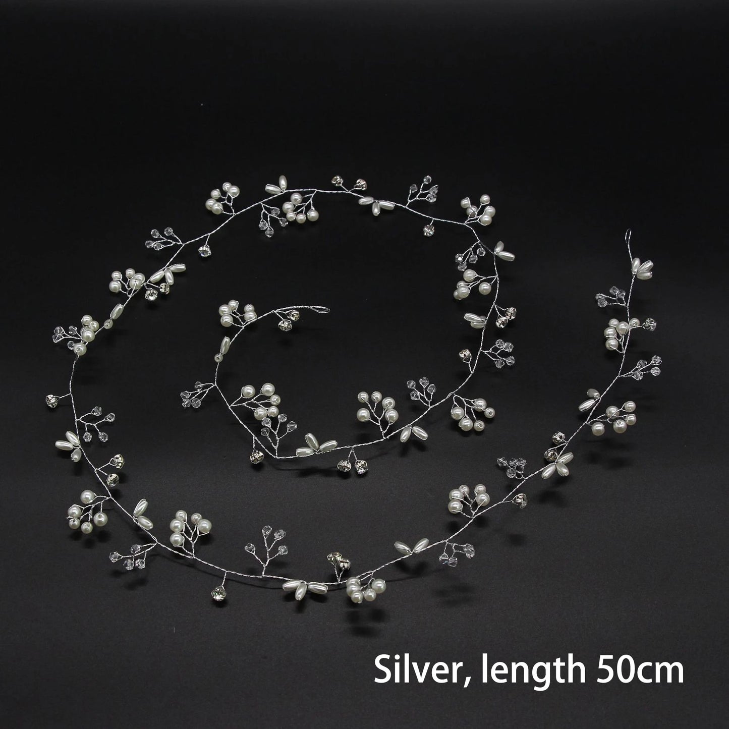Romantic Pearl & Leaf Bridal Hair Vine | Versatile Wedding Headpiece