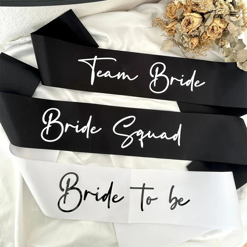 Elegant Satin Bachelorette Party Sash