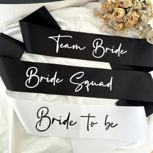 Elegant Satin Bachelorette Party Sash