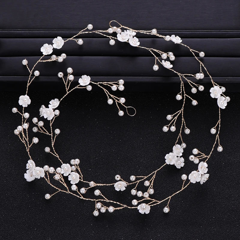 The "Giselle" Extra Long Floral Hair Vine
