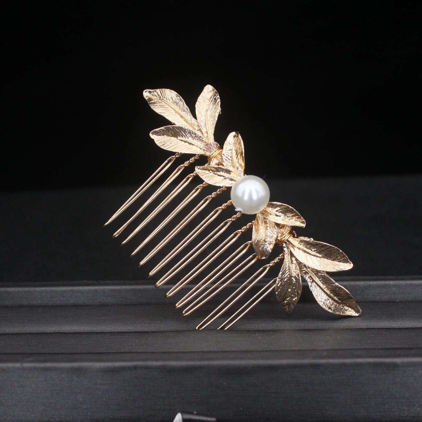 "Daphne" Botanical Bridal Hair Comb (Leaf & Butterfly Styles)
