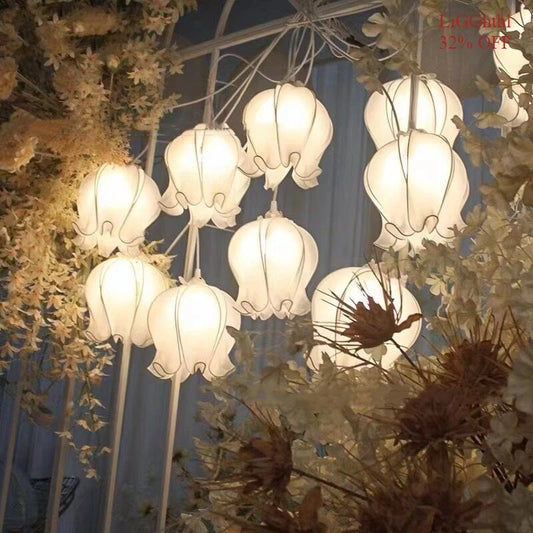 "Lumina" Ethereal Lily Flower Hanging Lights