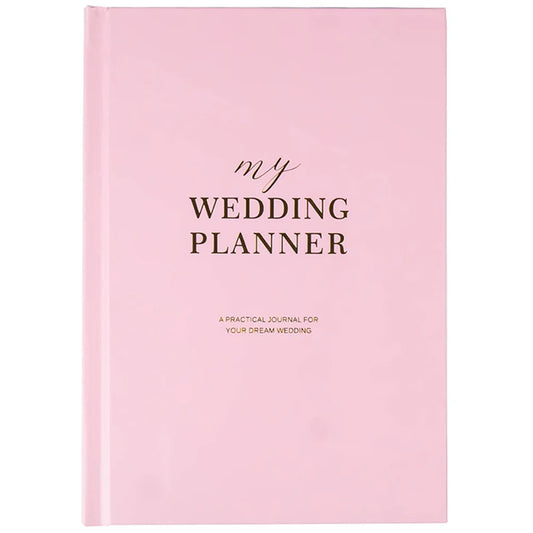 "My Wedding Planner" Bridal Book | Pink & Rose Gold Hardcover Organizer | The Perfect Engagement Gift