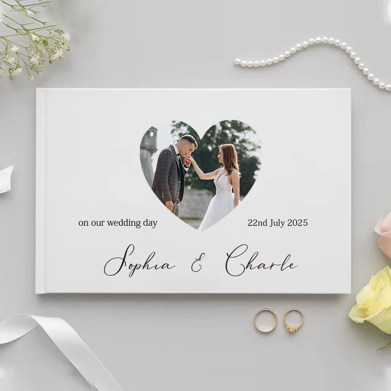 Personalized Photo Wedding Guest Book