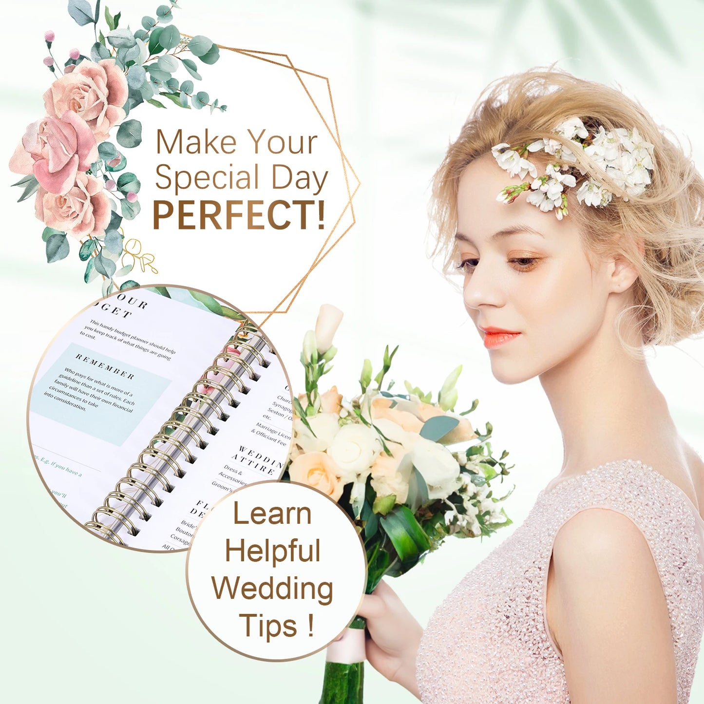 The Complete Wedding Planner & Organizer | Floral Hardcover Notebook | The Perfect Engagement Gift for the Bride-to-Be