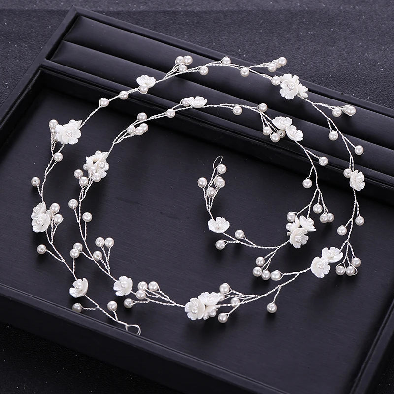The "Giselle" Extra Long Floral Hair Vine