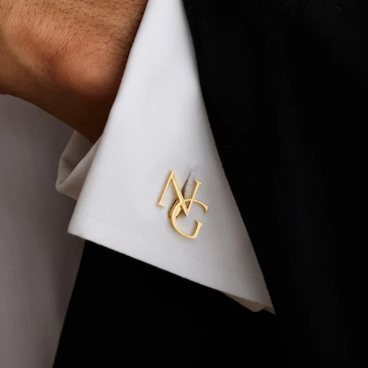 Personalized Wedding Cufflinks | Custom Initial Gift for Groom & Groomsmen