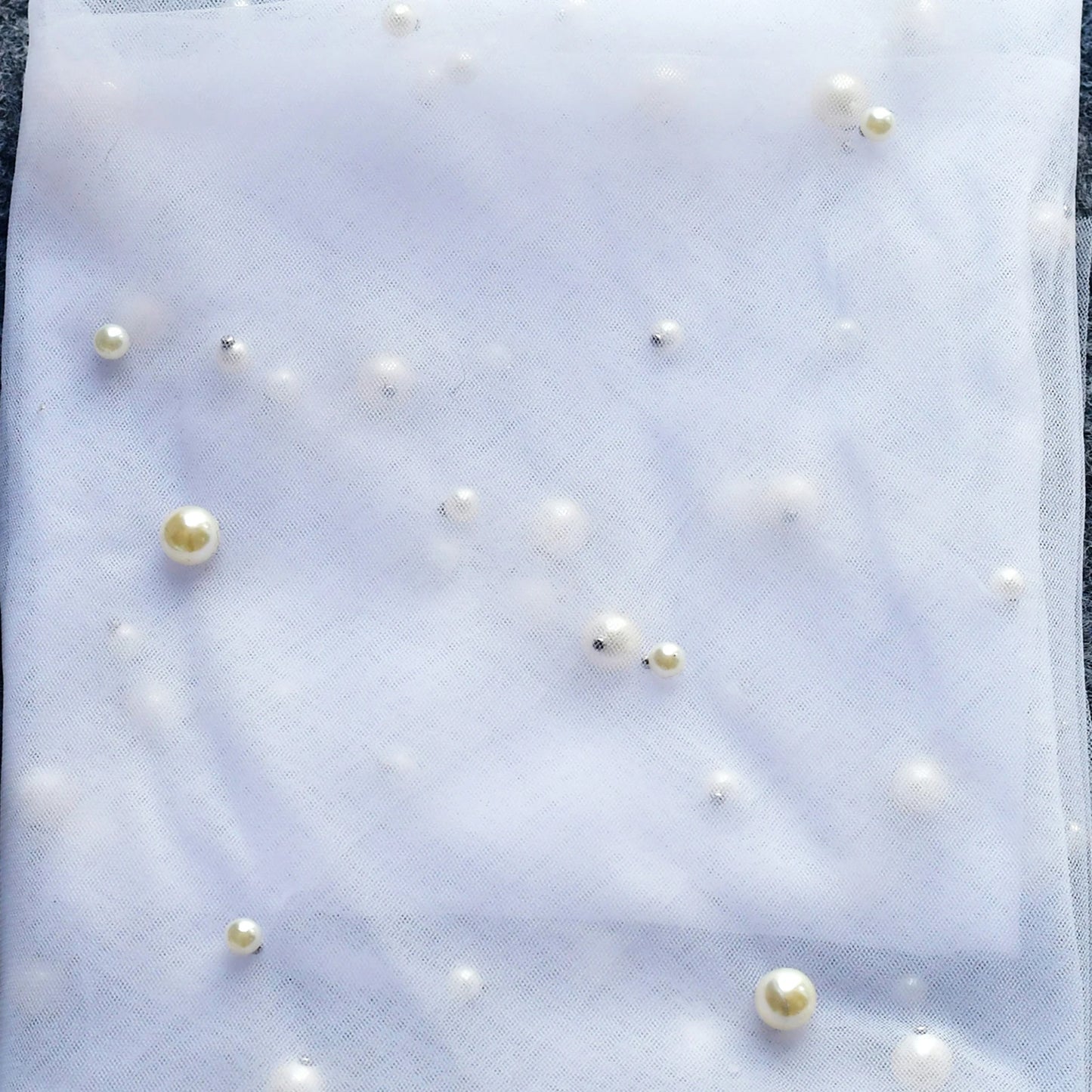 Ethereal Pearl Wedding Veil | Scattered Pearl Bridal Veil in Fingertip, Chapel & Cathedral Lengths